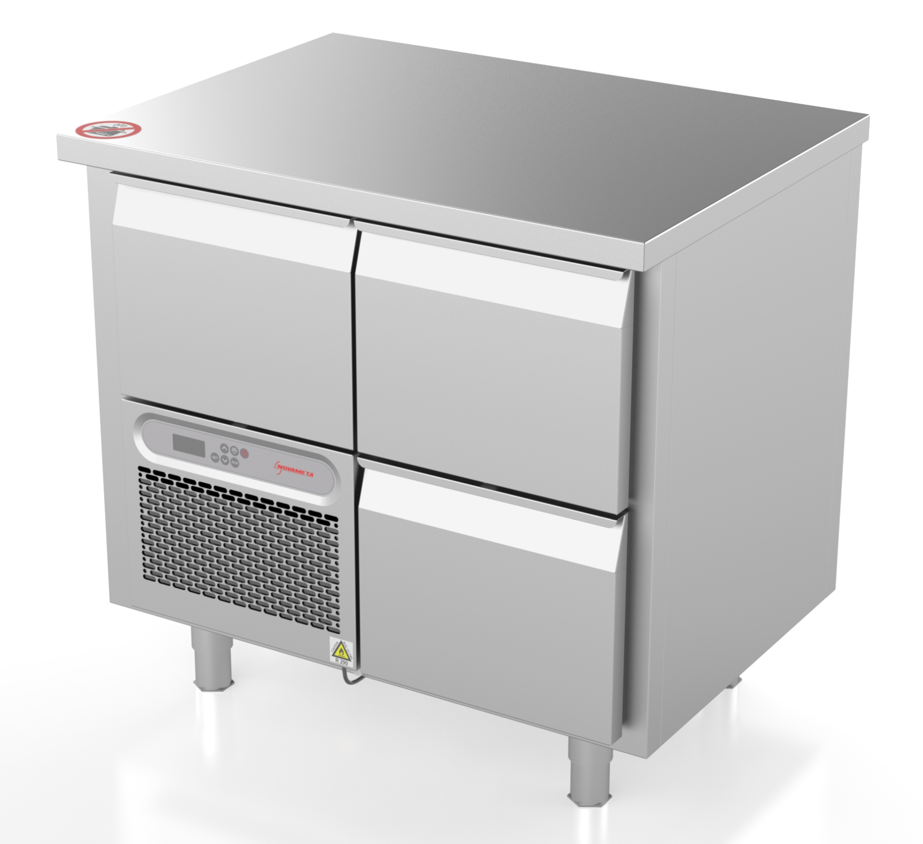Novameta cooling counter with 1 door, -20 ... -18°C