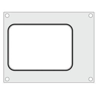 Hendi plate for a tray without division 187x137mm