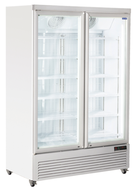 Coolhead double glass door showcase freezer RFG 1350
