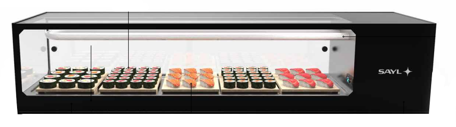 Sayl sushi showcase VTLG6SP