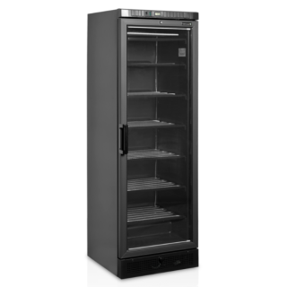 Tefcold glass door freezer UFSC371 G Black