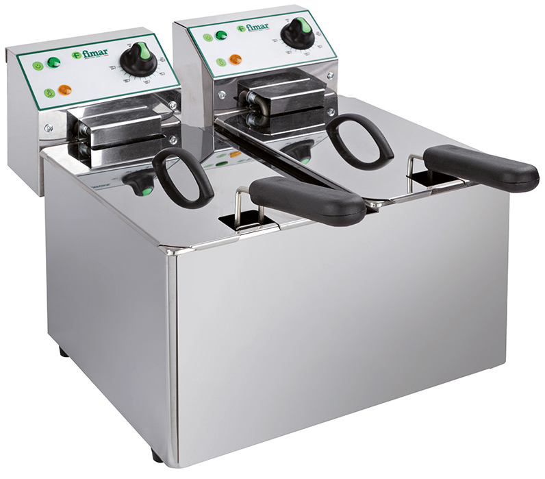 Fimar double tank countertop fryer 2x4L