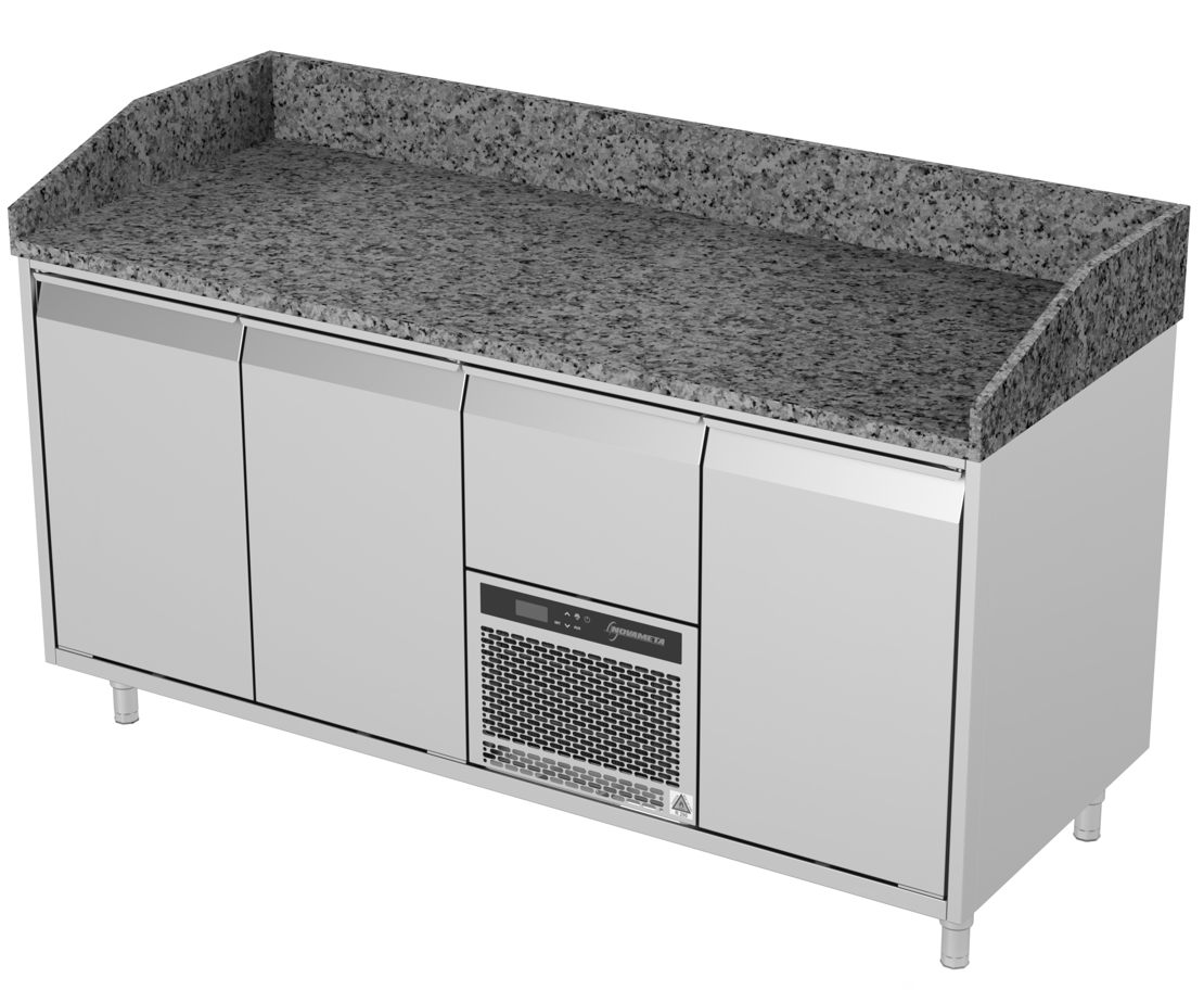 Novameta pizza counter fridge with granite surface FM0-E303-172/70/90