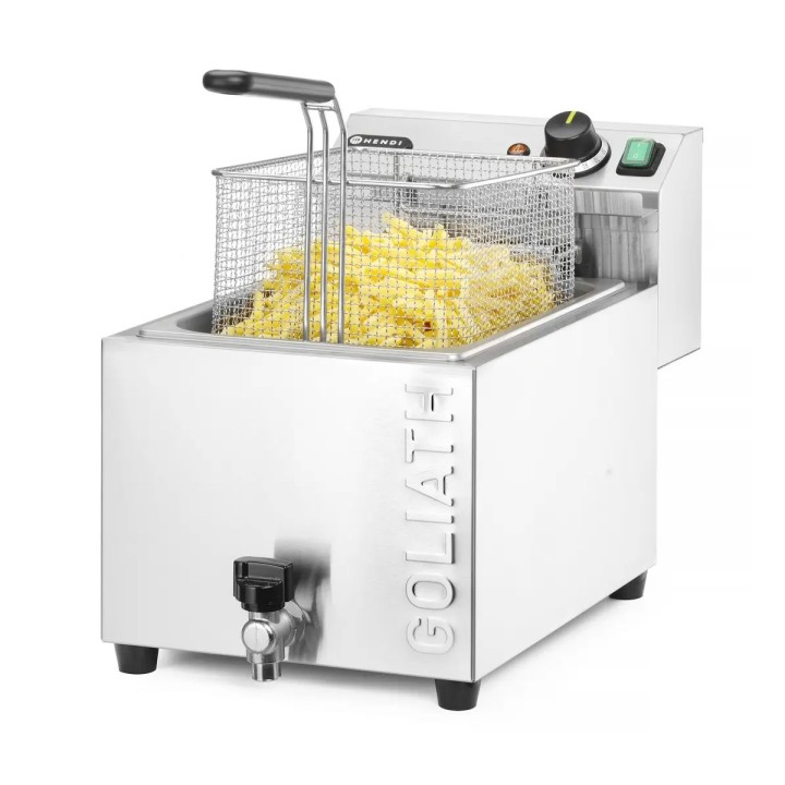 Hendi deep fryer XL with drain tap 10L