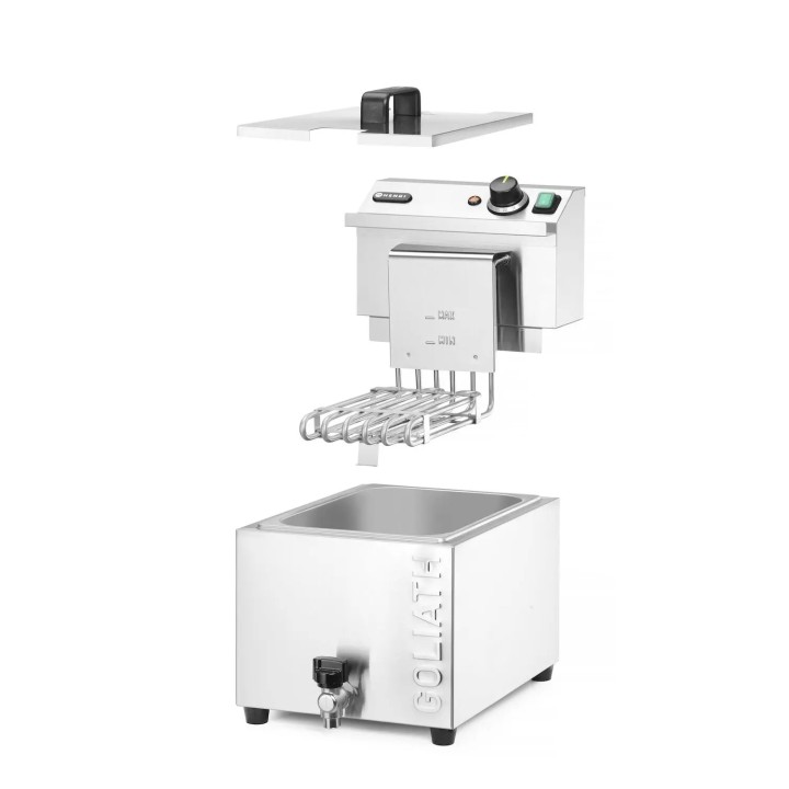 Hendi deep fryer XL with drain tap 10L
