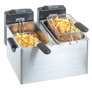 Bartscher double tank countertop fryer MINI III 2x4L