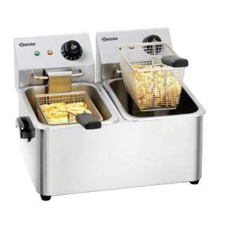 Bartscher double tank countertop fryer SNACK II 2x4L