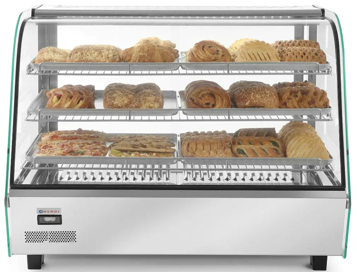 Hendi heated countertop display three levels 885x570mm