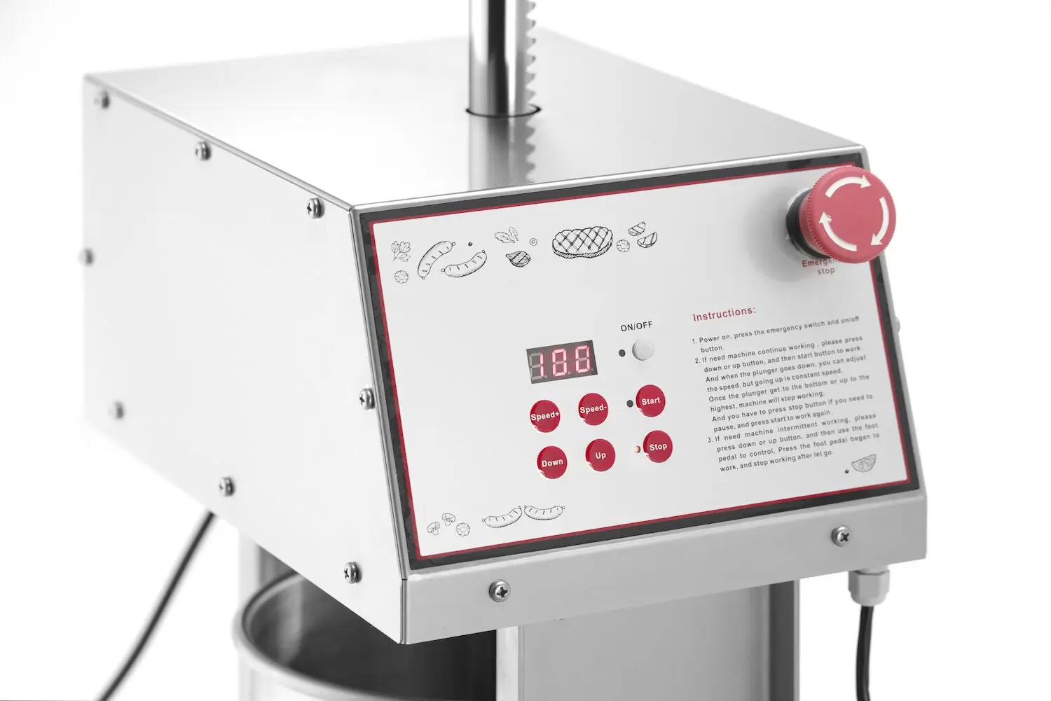 Hendi electric sausage stuffer 15L