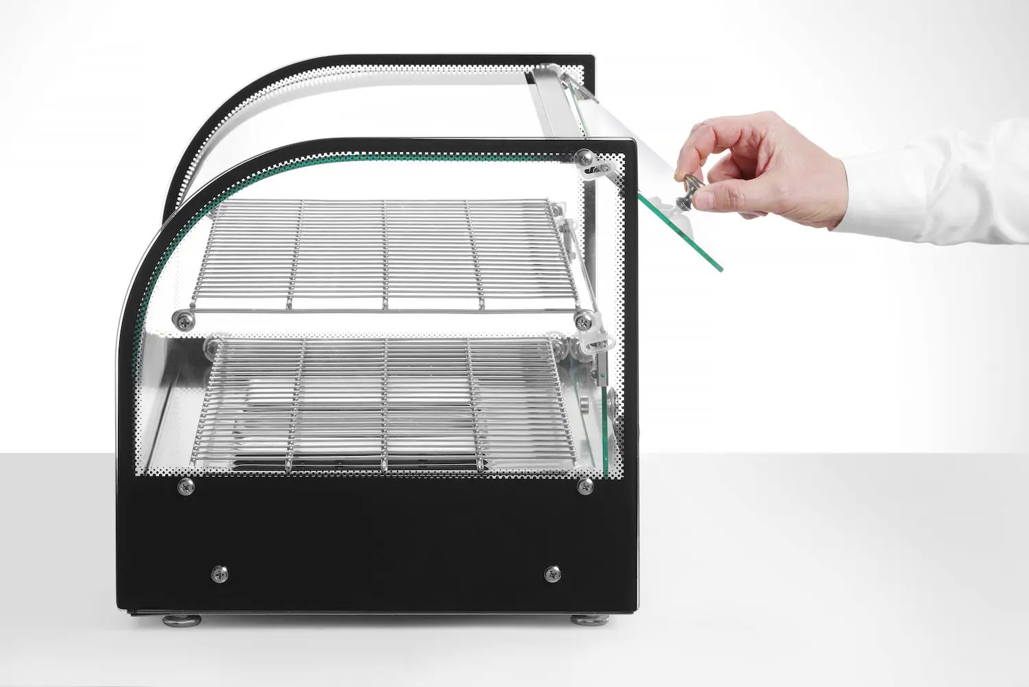 Hendi heated countertop display two level