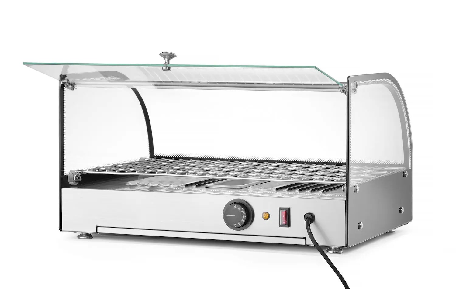 Hendi heated countertop display single level