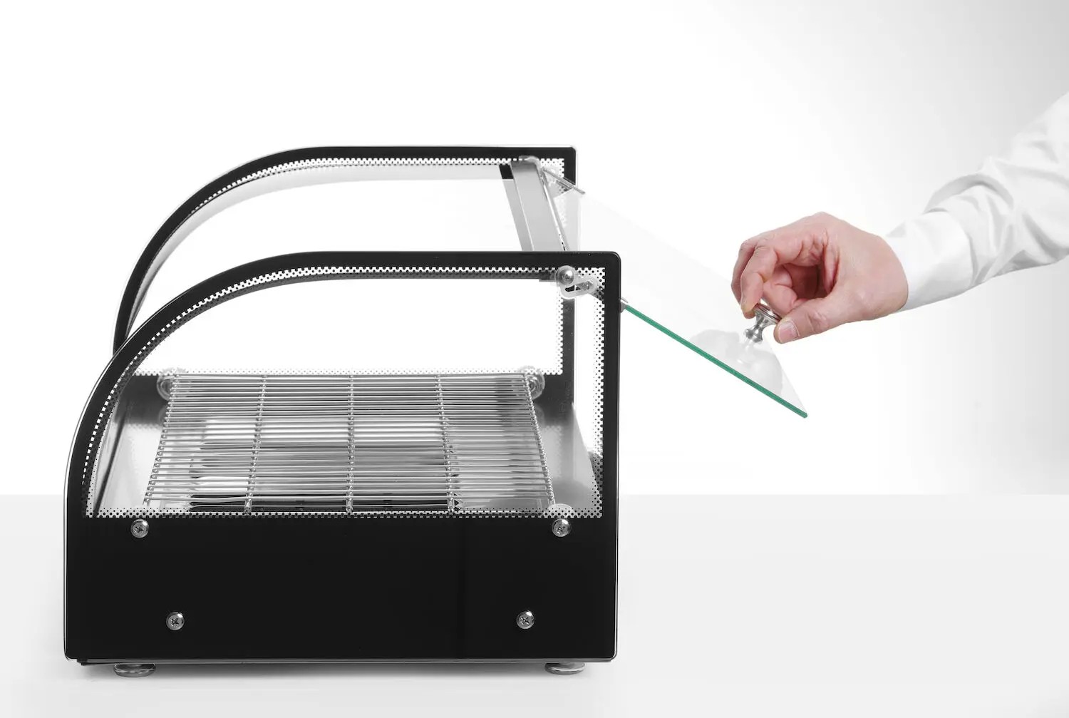 Hendi heated countertop display single level