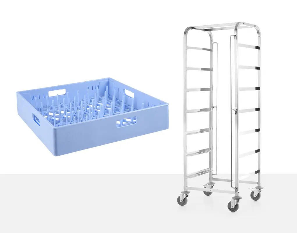 Hendi mobile trolley for dishwasher baskets 810583