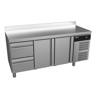 Asber 2 door and 2 drawer counter fridge ATP-7-180-22