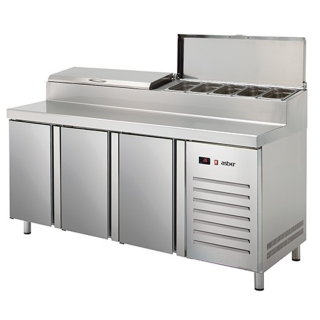 Asber pizza prep counter ETPZ-8-200 HC GN 1/3