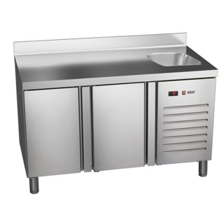 Asber 2 door counter fridge with sink ETP-7-135-20 HC S