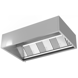Wall mounted 1400mm box-shaped ventilation hood