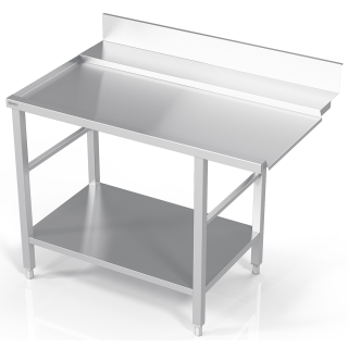 Dishwasher table with shelf PX0-PL0-100/70/90