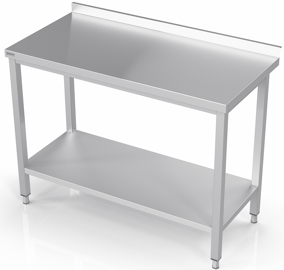 Stainless steel table with shelf 80/70/85