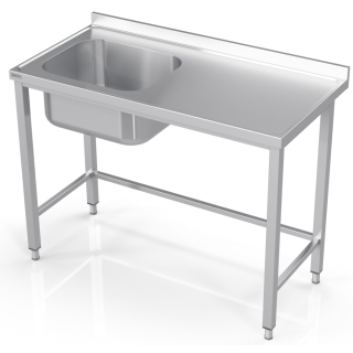 Stainless steel table with sink 60/70/85
