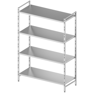 Assemble 4 shelves rack