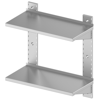 Wall shelve double 600mm