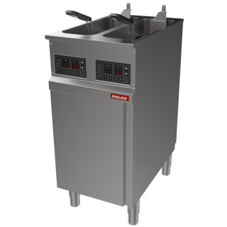 Palux free standing double fryer with automatic basket lifting system 893774
