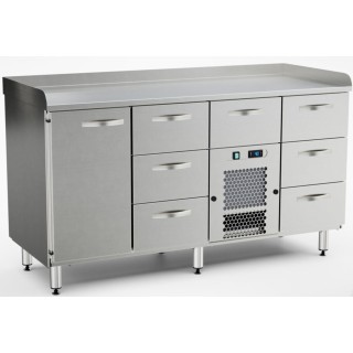 Inox Baltic pizza preparation cold cupboard PZK-1617