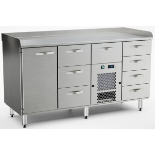 Inox Baltic pizza preparation cold cupboard PZK-1618