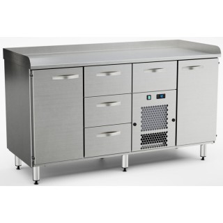 Inox Baltic pizza preparation cold cupboard PZK-1624