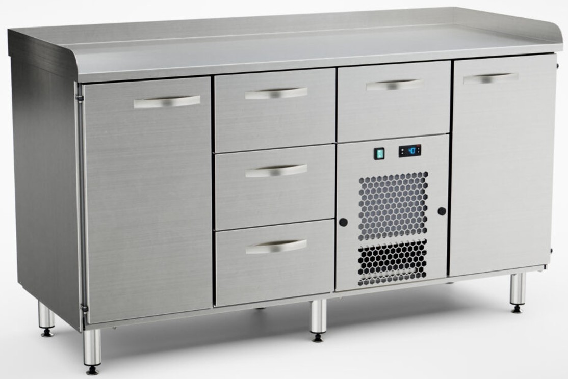 Inox Baltic pizza preparation cold cupboard PZK-1624