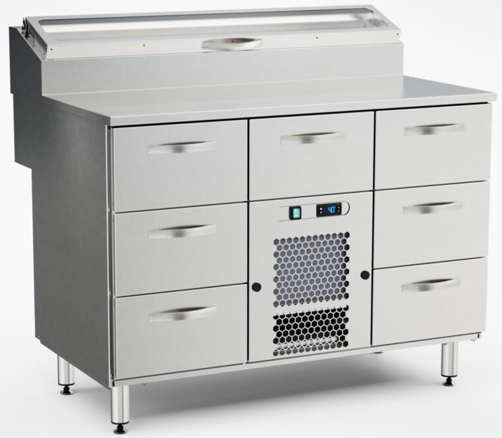 Inox Baltic pizza preparation cold cupboard KTL/P-1207