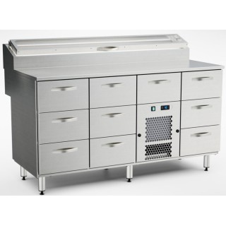 Inox Baltic pizza preparation cold cupboard KTL/P-16010