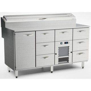 Inox Baltic pizza preparation cold cupboard KTL/P-1617