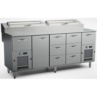Inox Baltic pizza preparation cold cupboard KTL/P-2018