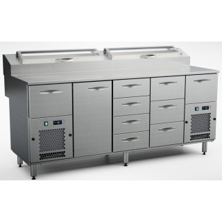 Inox Baltic pizza preparation cold cupboard KTL/P-2019