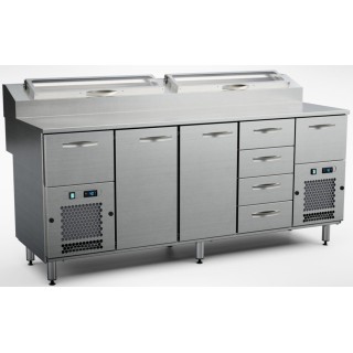 Inox Baltic pizza preparation cold cupboard KTL/P-2026