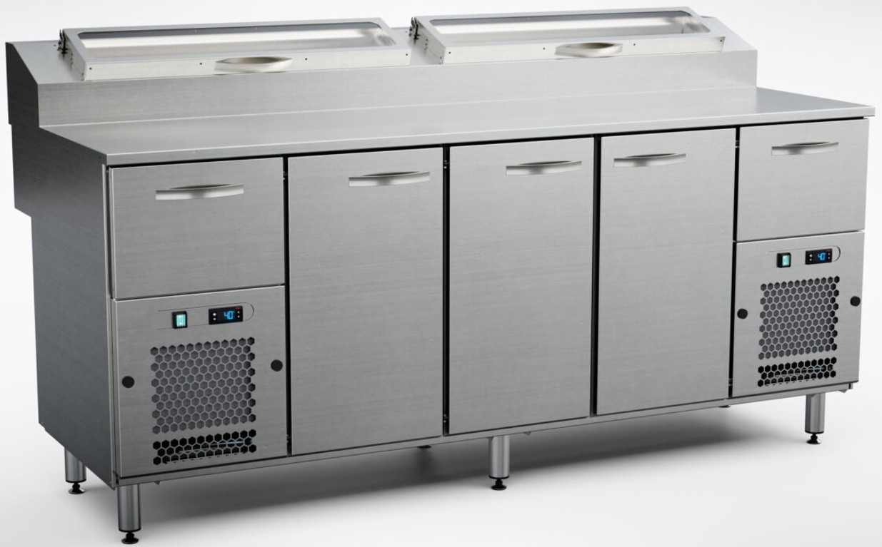 Inox Baltic pizza preparation cold cupboard KTL/P-2032